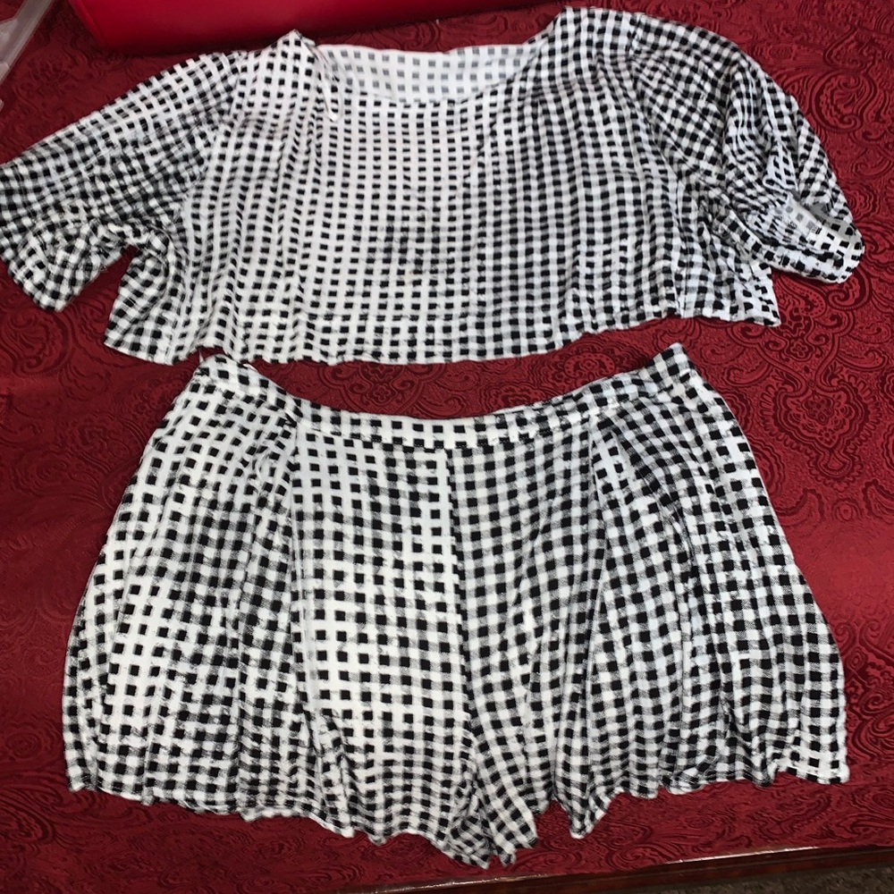 MINK PINK Two piece gingham set